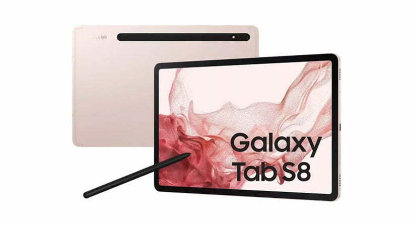 تصاویر تبلیغاتی سری Galaxy Tab S8 نشان دهنده لوازم جانبی و رنگ بندی آن ها